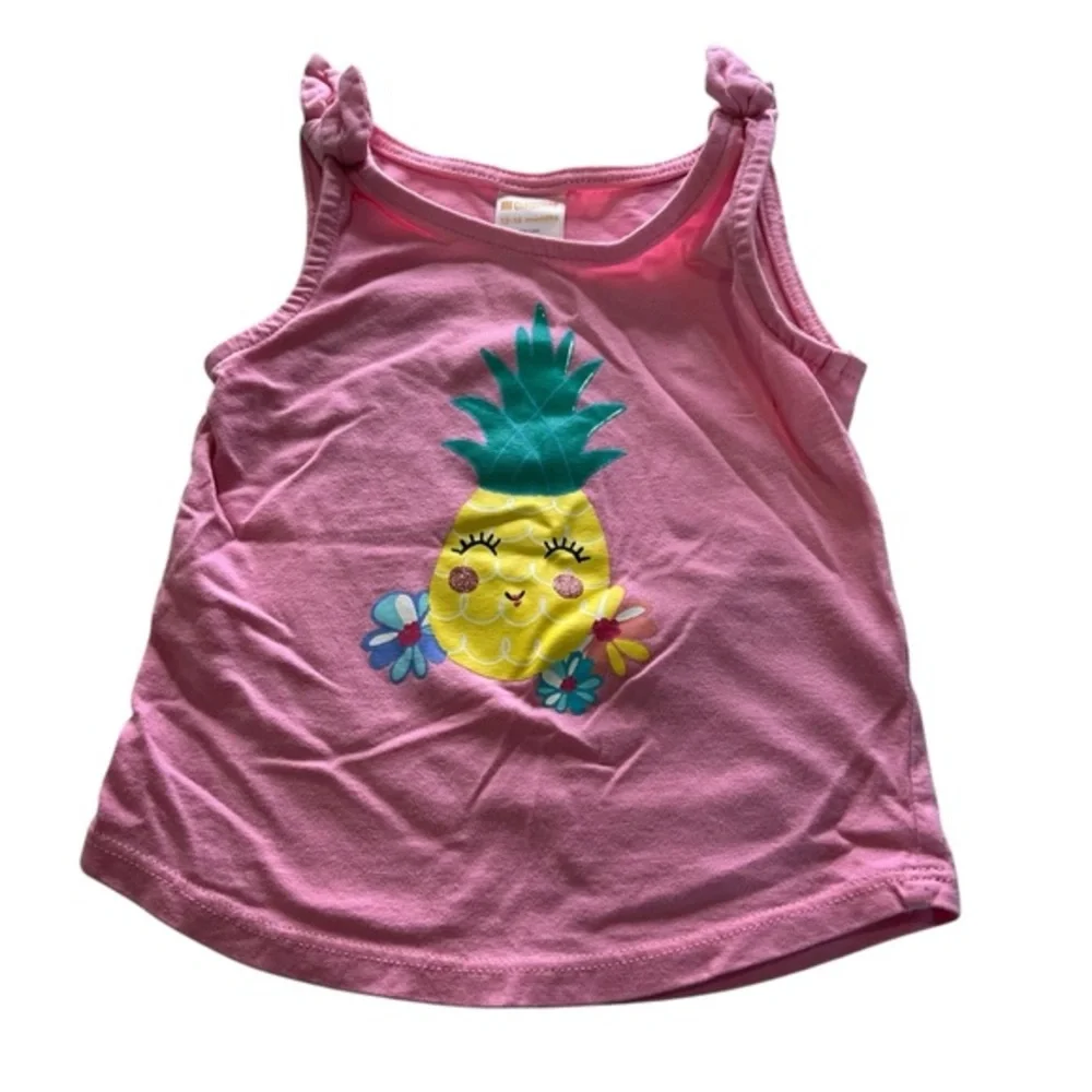 Gymboree Pineapple Sparkle Tank Top Size 12-18 months